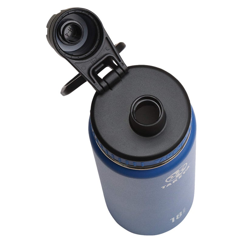 Takeya Originals 18 oz Vacuum Insulated Stainless Steel Water Bottle - Leakproof & BPA-Free Spout Lid - Keeps Drinks Cold 24 Hrs/Hot 12 Hrs - Double-Wall Design - Ideal for Active Lifestyles, Navy - Image 2